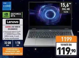 Unieuro Lenovo GAMING LOQ 15IRX10 (83 JEOODKIX) offerta