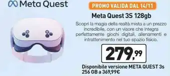 Unieuro Meta Quest 3S 128gb offerta