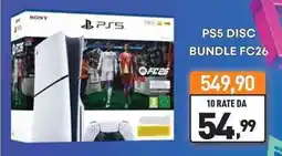 Unieuro PS5 DISC BUNDLE FC26 offerta