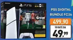 Unieuro PS5 DIGITAL BUNDLE FC26 offerta