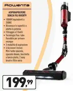 Unieuro Rowenta ASPIRAPOLVERE SENZA FILI RH2079 offerta