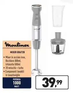 Unieuro Moulinex MIXER DD672B offerta