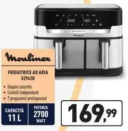 Unieuro Moulinex FRIGGITRICE AD ARIA EZ942D offerta