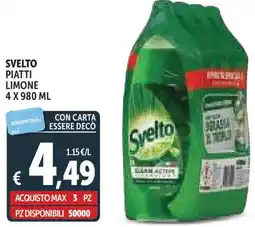 Deco Supermercati Svelto piatti limone offerta