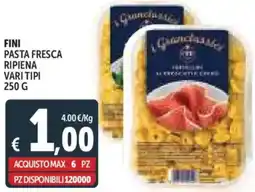 Deco Supermercati Fini pasta fresca ripiena vari tipi offerta
