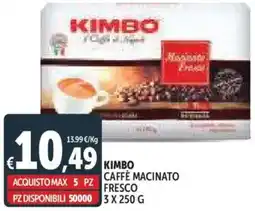 Deco Supermercati Kimbo caffè macinato fresco offerta