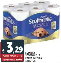 Deco Supermercati Scottex scottonelle carta igienica offerta