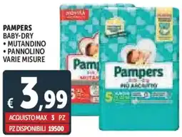 Deco Supermercati Pampers baby-dry offerta
