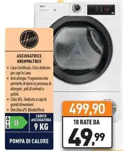 Unieuro Hoover ASCIUGATRICE HREH9N4TBES offerta