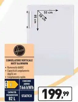 Unieuro Hoover CONGELATORE VERTICALE HHTF 544WH89N offerta