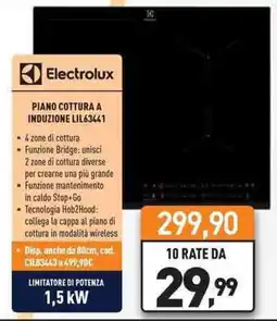 Unieuro Electrolux PIANO COTTURA A INDUZIONE LIL63441 offerta