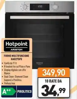 Unieuro Hotpoint ARISTON FORNO MULTIFUNZIONE HA0275PX offerta