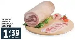 Deco Supermercati Valtidone pancetta arrotolata offerta