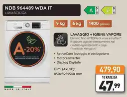 Unieuro Hotpoint ARISTON NDB 964489 WDA IT LAVASCIUGA offerta