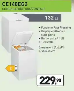 Unieuro IGNIS CE140EG2 CONGELATORE ORIZZONTALE offerta