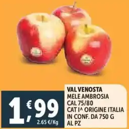 Deco Supermercati Val venosta mele ambrosia offerta
