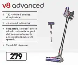 Unieuro dyson v8 advanced offerta