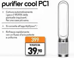 Unieuro dyson purifier cool PC1 offerta