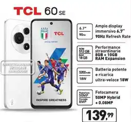 Unieuro TCL 60 SE offerta