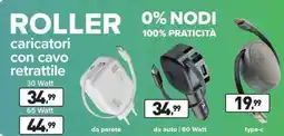 Unieuro Roller caricatori con cavo retrattile offerta