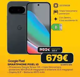 Euronics Google Pixel SMARTPHONE PIXEL 10 offerta