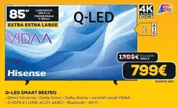 Euronics Hisense Q-LED SMART 85E79Q offerta