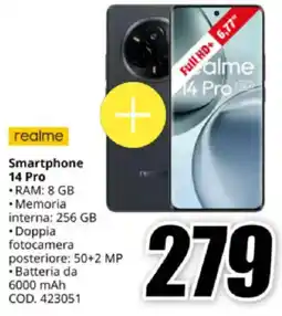 MediaWorld realme Smartphone 14 Pro offerta