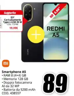 MediaWorld Xiaomi Smartphone A5 offerta