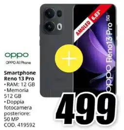 MediaWorld oppo Smartphone Reno 13 Pro offerta