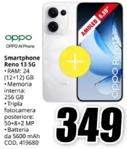 MediaWorld oppo Smartphone Reno 13 5G offerta
