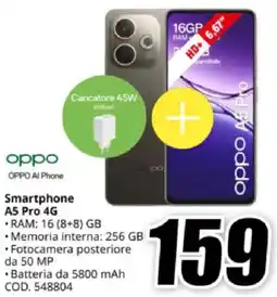 MediaWorld oppo Smartphone A5 Pro 4G offerta