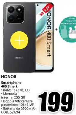 MediaWorld HONOR Smartphone 400 Smart offerta