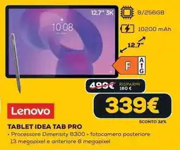 Euronics Lenovo TABLET IDEA TAB PRO offerta
