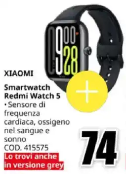 MediaWorld XIAOMI Smartwatch Redmi Watch 5 offerta