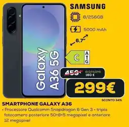 Euronics SAMSUNG SMARTPHONE GALAXY A36 offerta