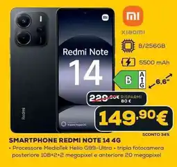 Euronics SMARTPHONE REDMI NOTE 14 4G offerta