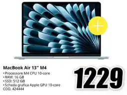 MediaWorld MacBook Air 13" M4 offerta