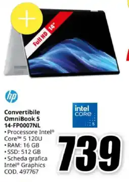 MediaWorld hp Convertibile OmniBook 5 14-FP0007NL offerta