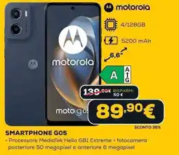 Euronics motorola SMARTPHONE G05 offerta