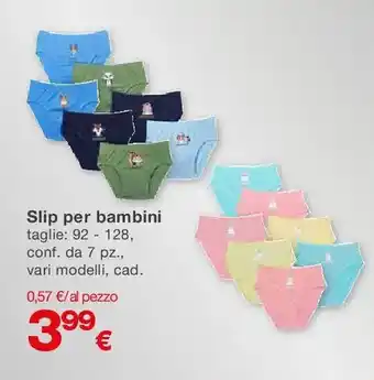 Slip per bambini