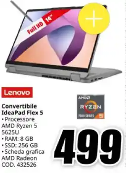 MediaWorld Lenovo Convertibile IdeaPad Flex 5 offerta
