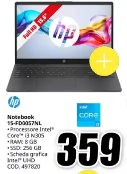 MediaWorld hp Notebook 15-FD0057NL offerta