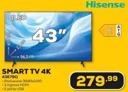 Euronics Hisense SMART TV 4K 43E79Q offerta