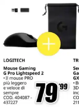 MediaWorld LOGITECH Mouse Gaming G Pro Lightspeed 2 offerta