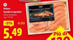 Lidl Deluxe Gamberi argentini offerta