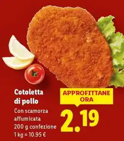 Lidl Cotoletta di pollo offerta