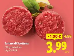 Lidl Tartare di Scottona offerta