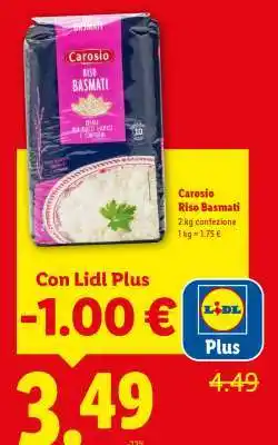 Lidl Carosio Riso Basmati offerta