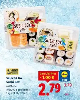 Lidl Select&Go Sushi box offerta