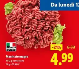 Lidl Macinato magro offerta